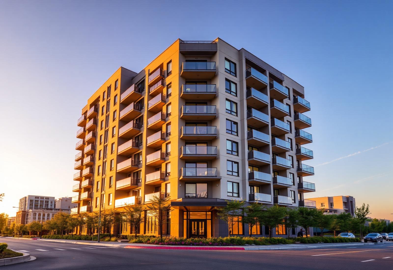 Apartment community exterior in Metro Detroit